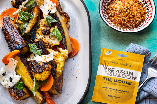 Roasted vegetables using HOUSE spice blend by Season & Shadow created by Top Chef finalist Chef Sara Bradley